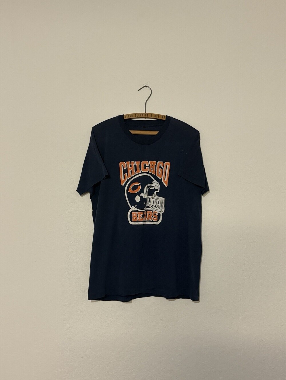 Vintage 90s Chicago Bears Logo 7 Single Stitch NFL Football Shirt Mens Size L